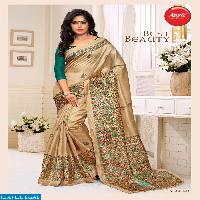 apple madhu bani Wholesale khadi silk printed Saree